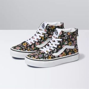 Vans Kids' Fun Floral Sk8-HI Zip Shoes- toddler 9.5